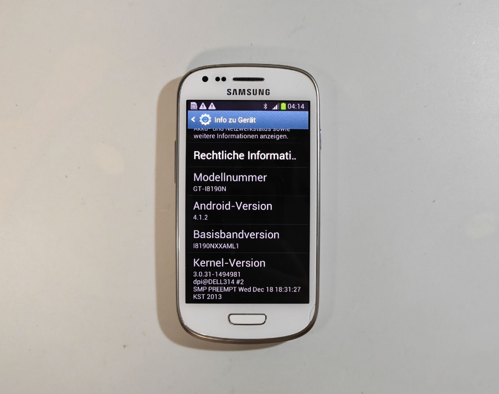 Samsung Portables: Samsung Galaxy S3 Mini weiss – D'occasion à Ehrendingen par Rocky985 1