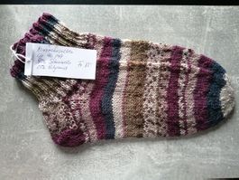 Kurzrohrsocken handgestrickt, Grösse: 46/47