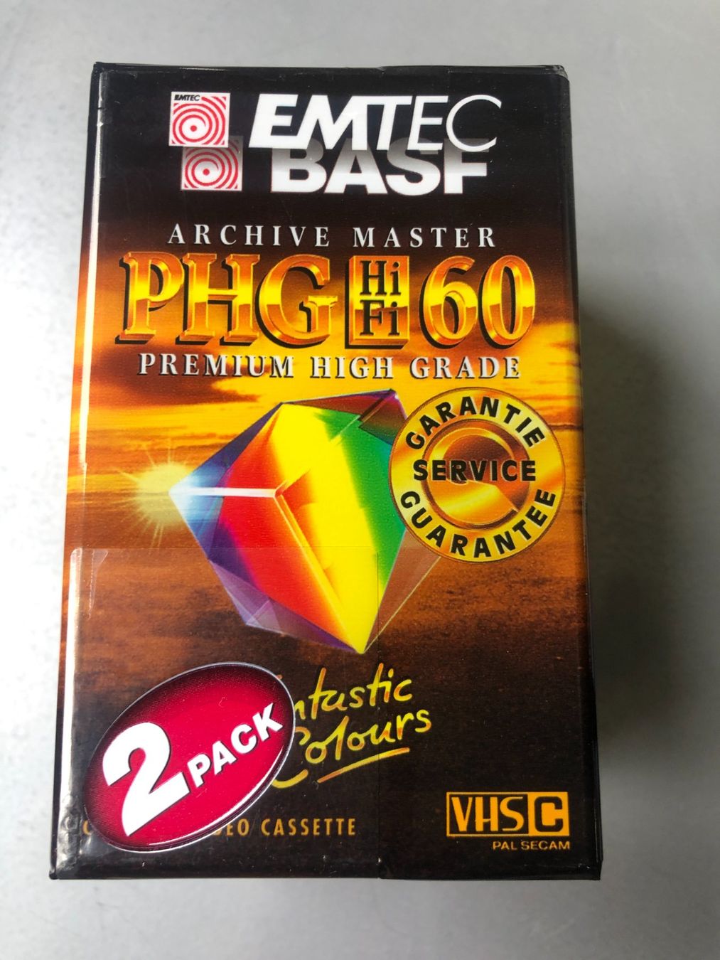 Cassette vuote: EMTEC BASF VHS C Video Kassette PHG Hi Fi 60 Orginalverpackt – Nuovo e nell'imballaggio originale da Zürich venduto da Tivoli2