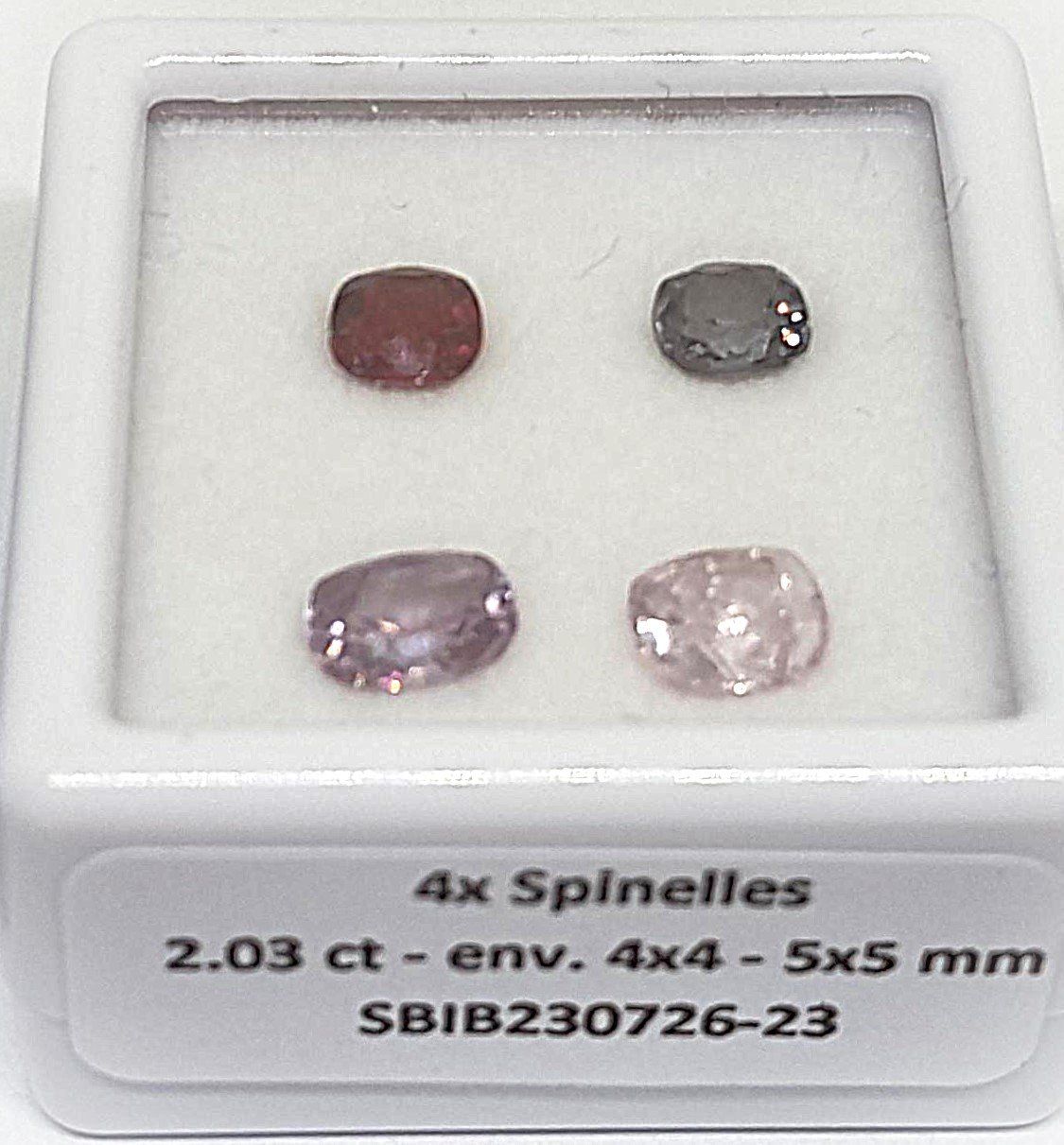 Edelsteine: 4x beaux spinelles 2.07 ct - Valeur 400.- Fr – Neu (gemäss Beschreibung) aus Grimisuat von Valgem 3