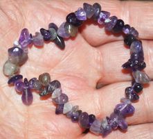 Armband F-936 – Amethyst Nuggets – elastisch