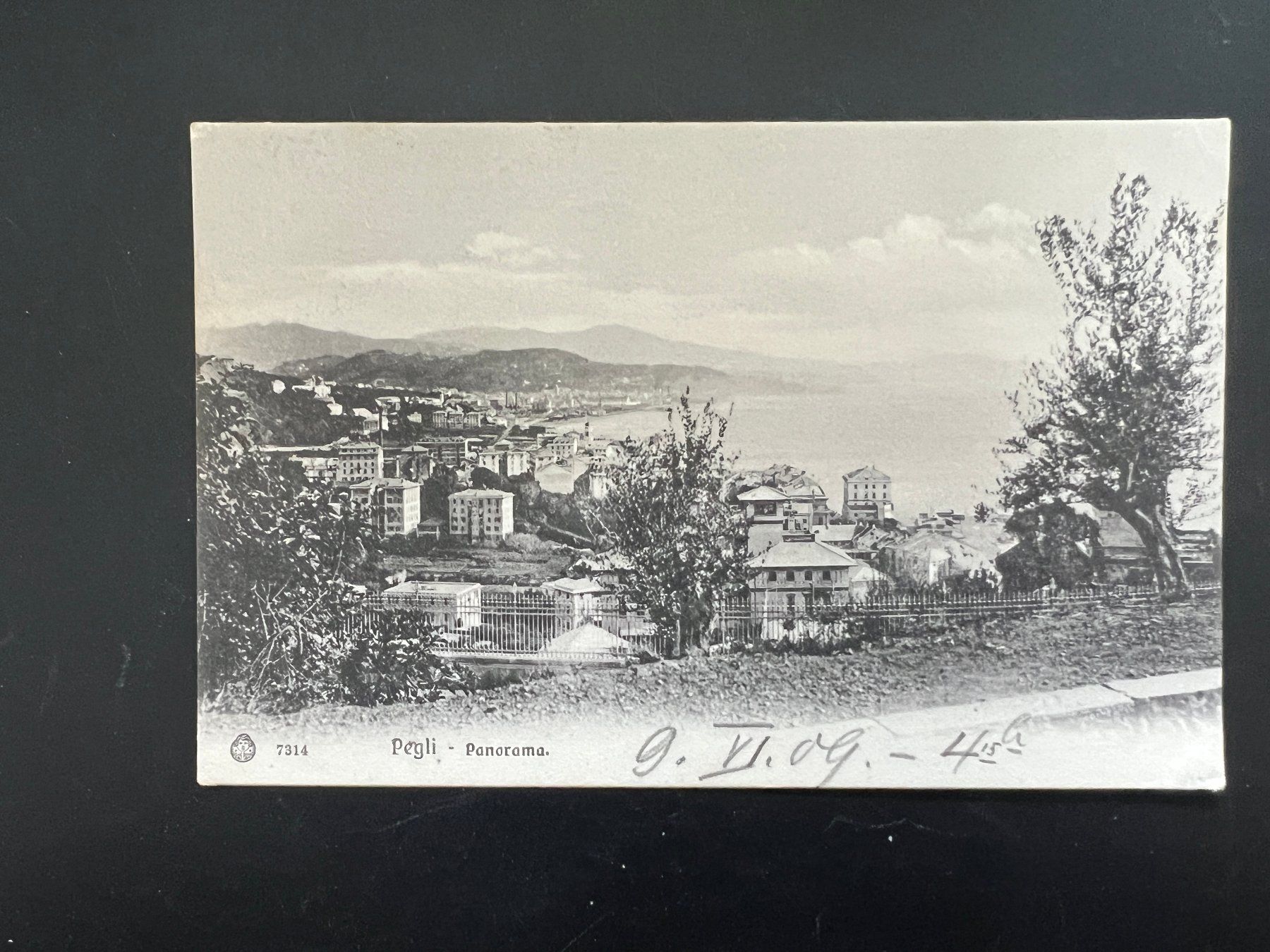 Cartoline postali: AK 1909  Pegli Panorama  (G383) – Usato da Hinwil venduto da Sidi4