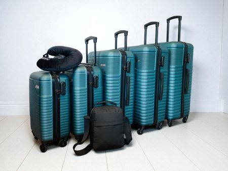 7er Koffer Reisetaschen SET wayBAG GRÜN NEU