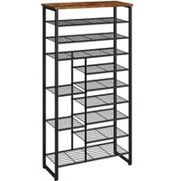 Metall Schuhregal mit 10 Ebenen, Grosse Schuhablage, Schrank