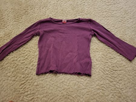 Lila Langarmshirt, Grösse 98, Herbstmode!