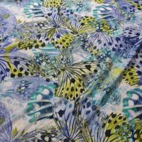 Ital. Baumwolle Batist 60% Seide 40% 1.50x1.35m Butterfly