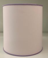 Abat-jour rose pastel et soutache violette