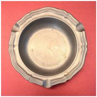 Vintage - Runder Traditionellen Zinn Aschenbecher