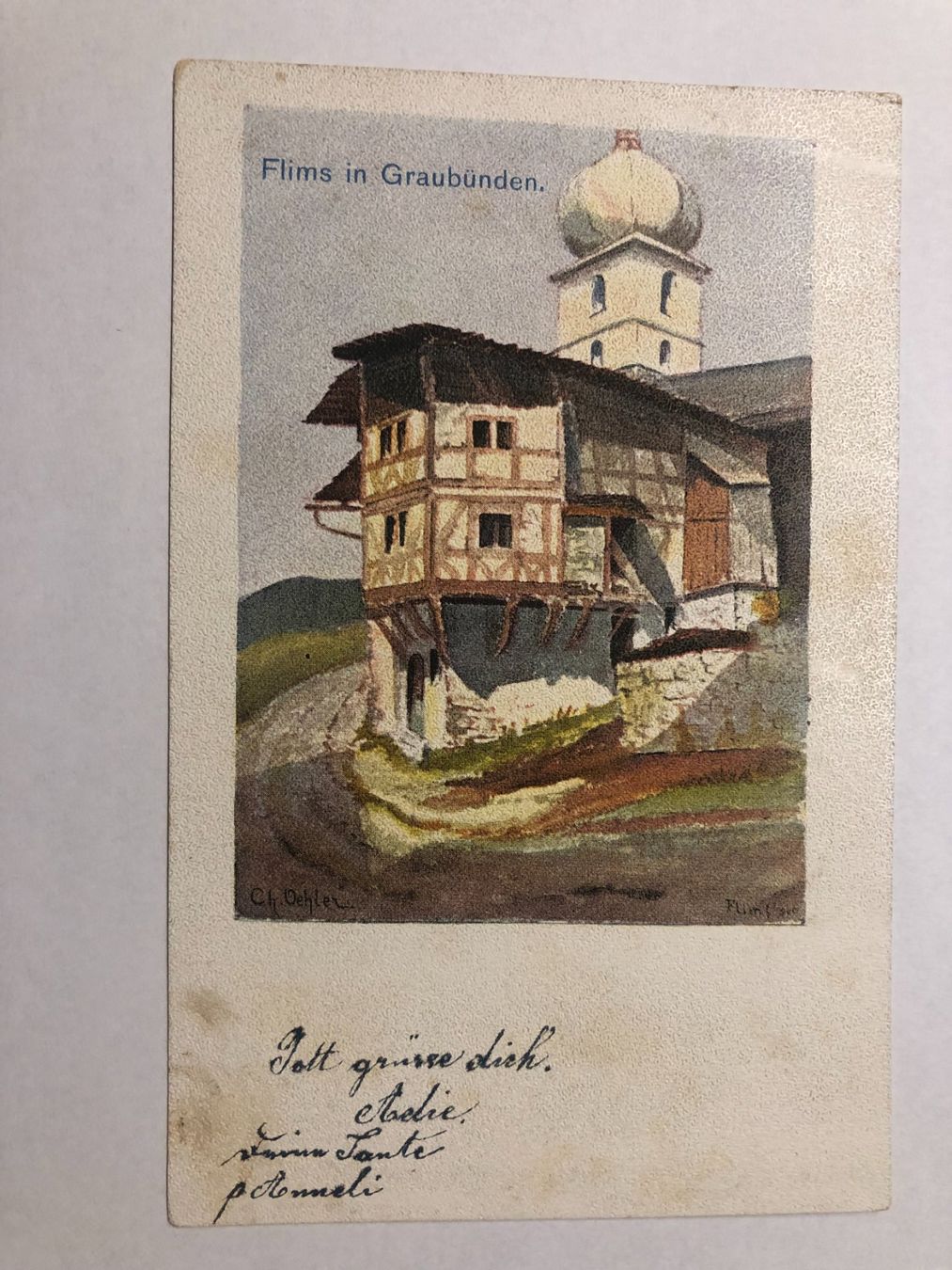 Cartes postales: Flims in Graubünden 1910 – D'occasion à Pfäffikon ZH par Waltoversand
