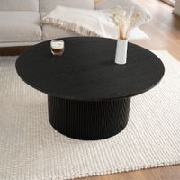 Couchtisch Rund MELINDA Tisch - Dark Oak