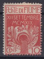 Fiume 1920: 10 C. Militärpostmarke *