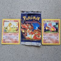 Pokémon base set booster leer charizard+ glumanda glutexo