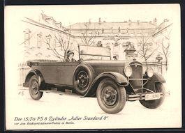 Auto Adler Standard 8 mit 15 /70 PS 8 Zy