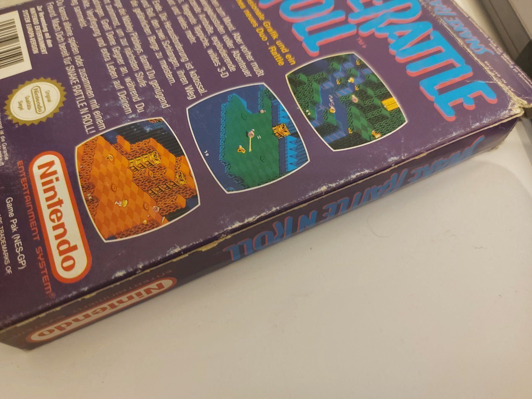 Nintendo Giochi: Snake Rattle n Roll Nintendo NES OVP – Usato da Aarau venduto da Kaesekuchen2000 2
