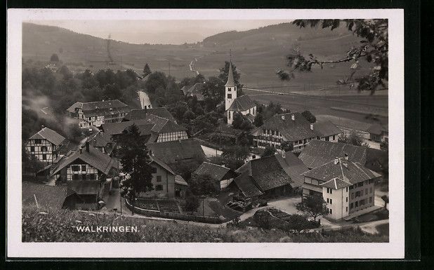 Cartes postales: AK Walkringen, Ortspartie mit Kirche – D'occasion à Berlin par bartko-reher