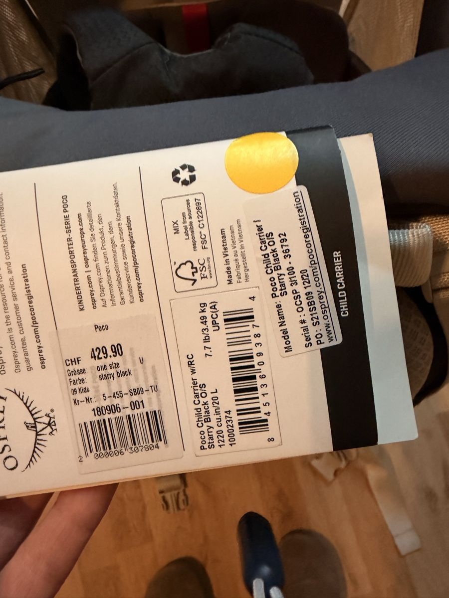 Osprey Porte-bébés ventraux & dorsaux: Kindertrage – D'occasion à Elsau par Anna-Julia 6