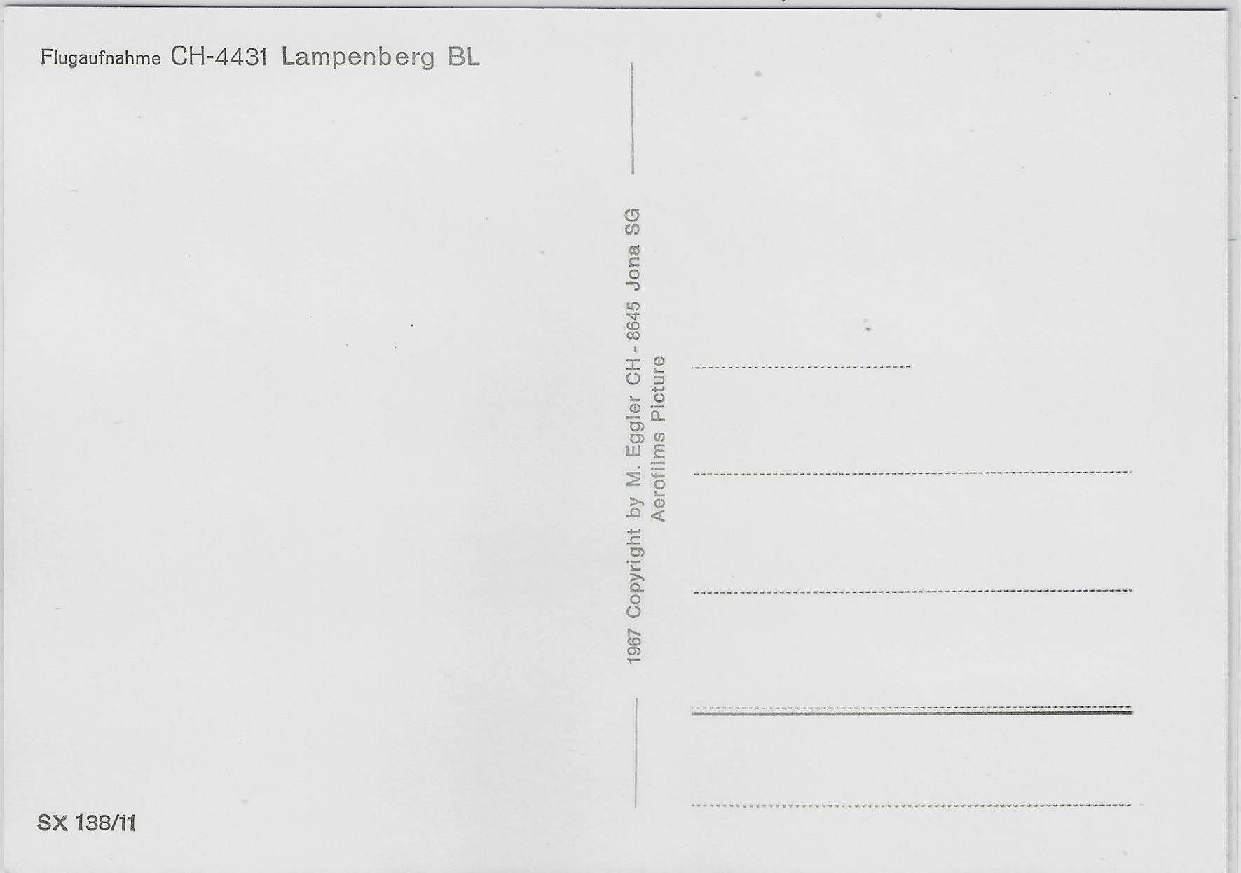 Cartoline postali: Flugaufnahme Lampenberg BL – Antico da Ettingen venduto da Kartenplanet 1