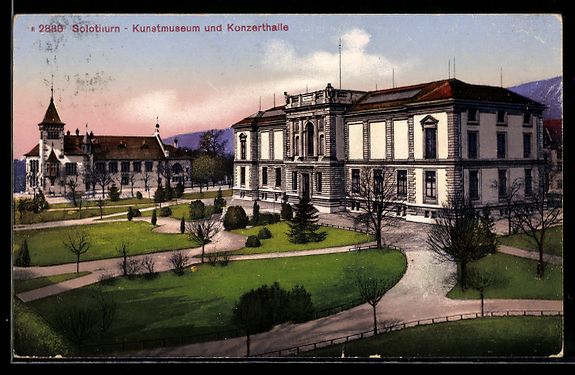 Ansichtskarten: Solothurn, Kunstmuseum und Konzerthalle – Gebraucht aus Berlin von bartko-reher