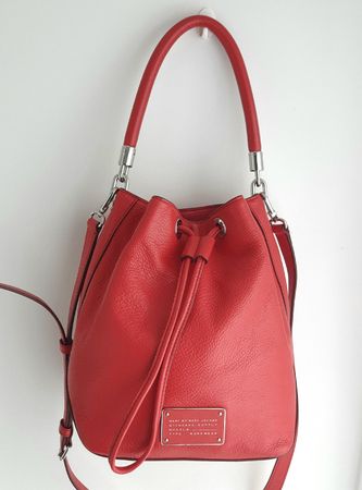 Marc Jacobs Beuteltasche Soft Leder Rot