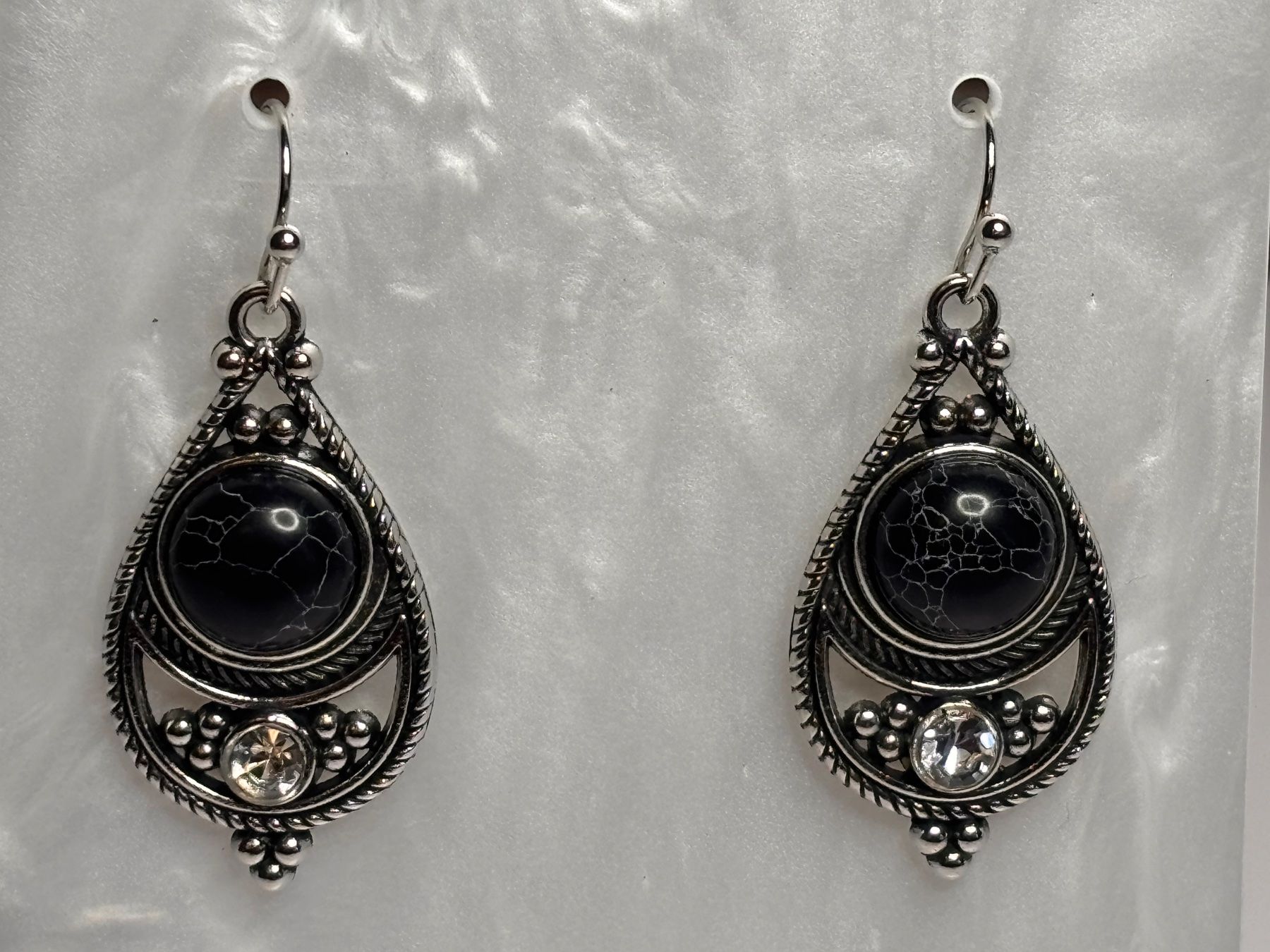Boucles d'oreille: Boucles d'oreilles turquoise noir ✨ – Neuf (Voir description) à Lausanne par mel2dreams 1