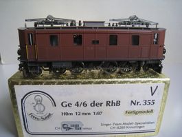 Ferro Suisse Rhb Ge 4/6 Nr. 355 mit Licht + Finish