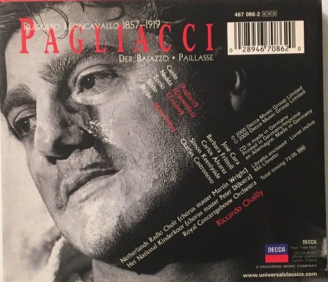CD: Leoncavallo - Pagliacci (Chailly) – Usato da Grüningen venduto da azulamarillo 1