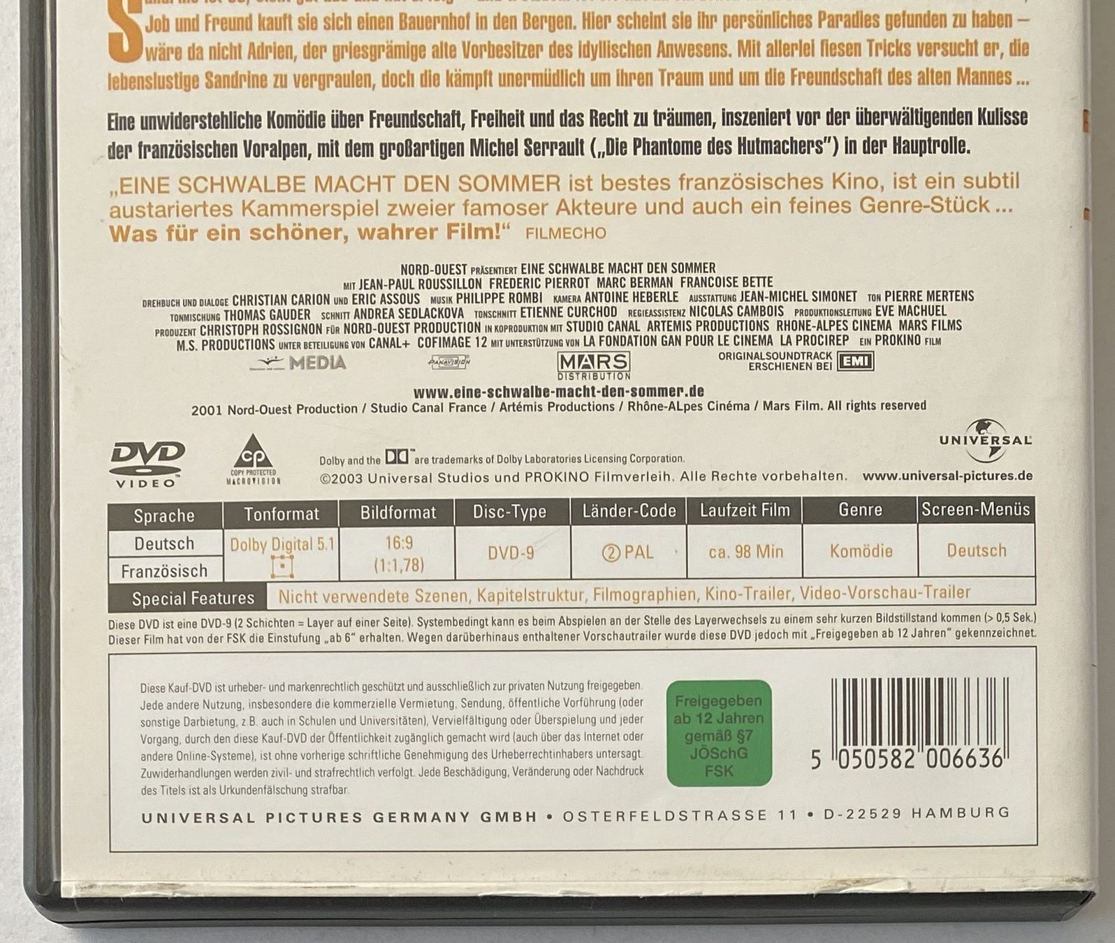 Tutti i DVDs: Eine Schwalbe macht den Sommer – Usato da Flums venduto da Asquillo 2