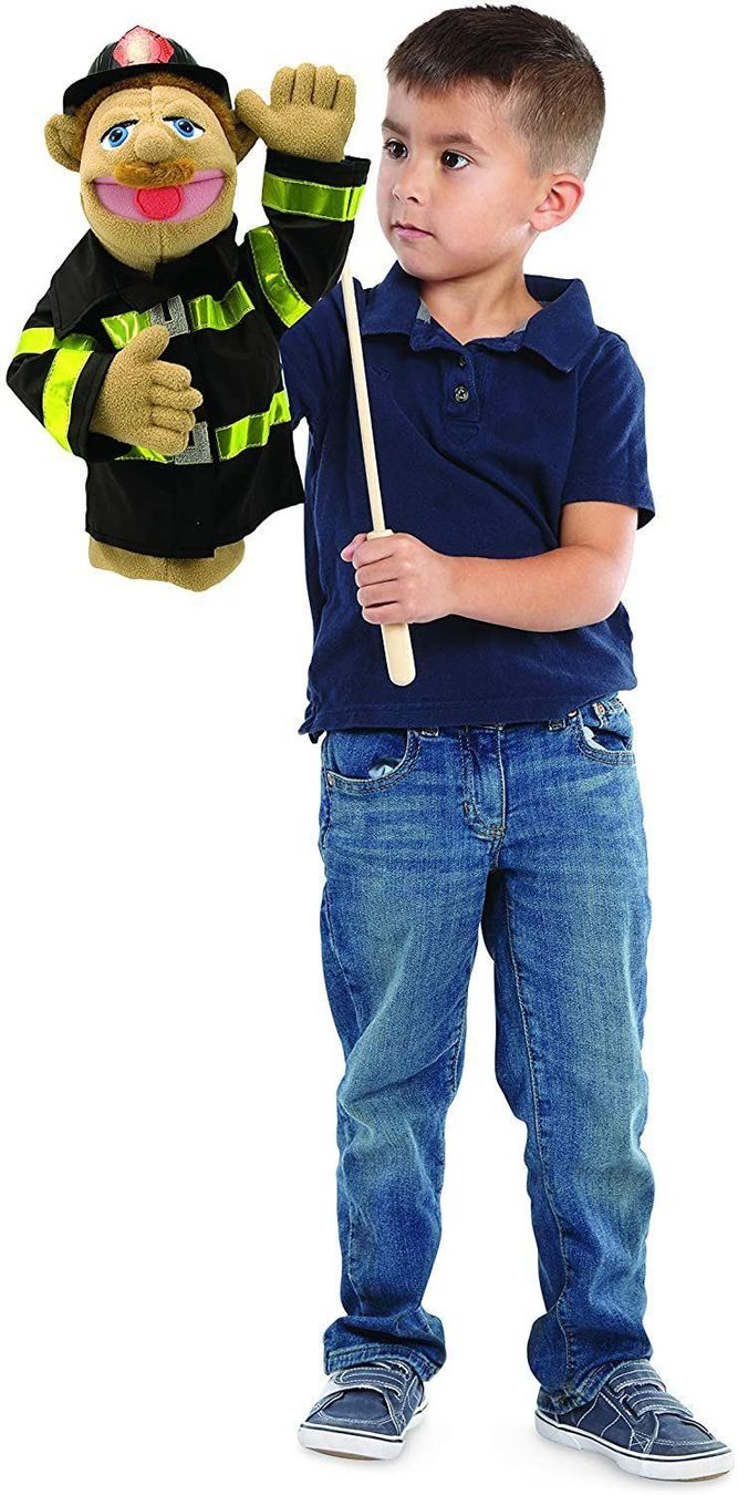 Bambole: Handpuppe - Marionette - Feuerwehrmann – Nuovo e nell'imballaggio originale da Biel/Bienne venduto da Spiel-Markt 2