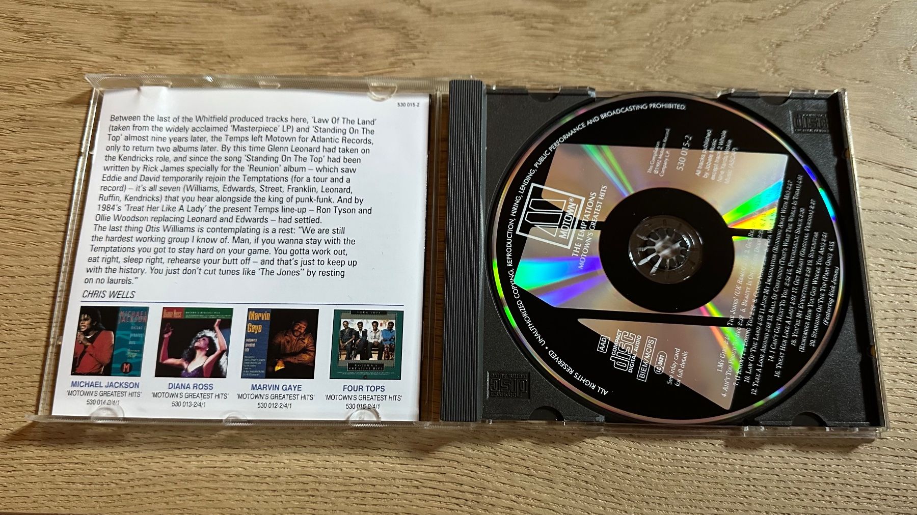 CDs: The Temptations - Greatest Hits - CD – D'occasion à Martina par Chapuetschin 2