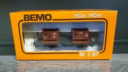 BEMO: RHB KIESTRANSPORTWAGEN 7348 BRAUN 2258 NEU/OVP