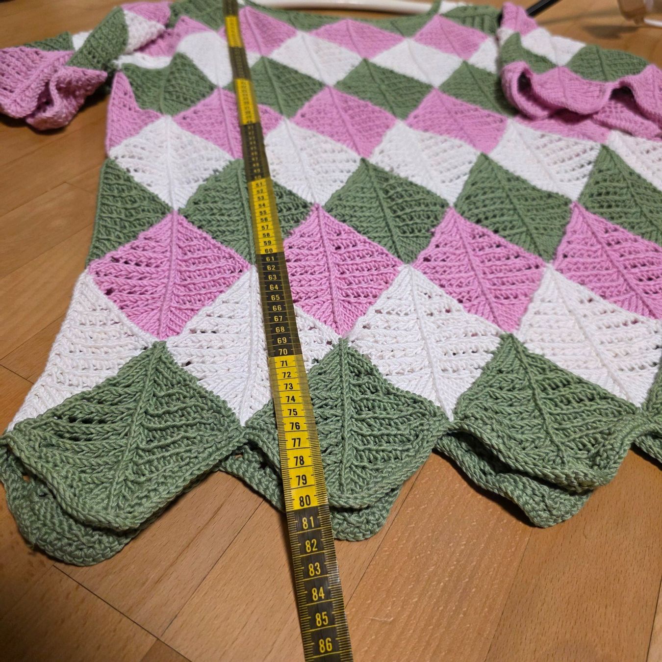 Camicette: Handgestrickte Baumwoll-Bluse L/XL, einzigartiges Design – Usato da Wald ZH venduto da CapLux 7