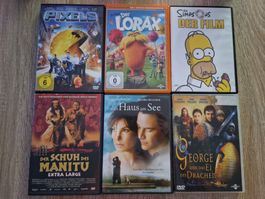 6 DVD's für Kinder / Familien