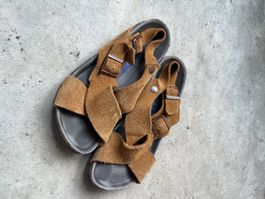 Birkenstock Sandalen Wildleder (Farbe Mink, Grösse 39)