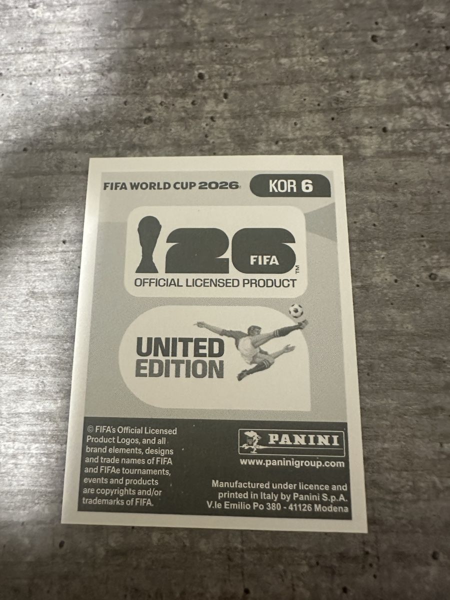 Panini Sammelbilder & Trading cards: KOR 6 , FIFA WORLD CUP 2026 PANINI  – Neu (gemäss Beschreibung) aus Frauenfeld von 1PegPeg1 1
