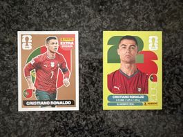 Panini Sticker Cristiano Ronaldo (Bronze und normal)