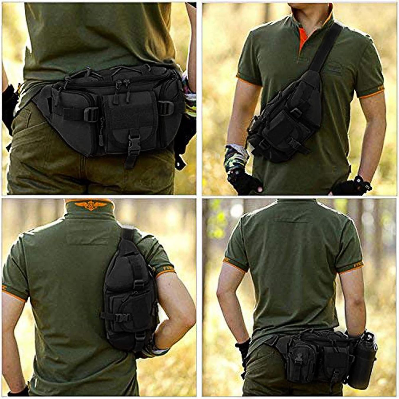 Borse: Taktische Bauchtasche Militär mit 5 Fächern Gürteltasche – Nuovo e nell'imballaggio originale da Genève venduto da Top-Trend 6