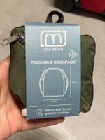 Sac pliable commission backpack campact reutilisable neuf
