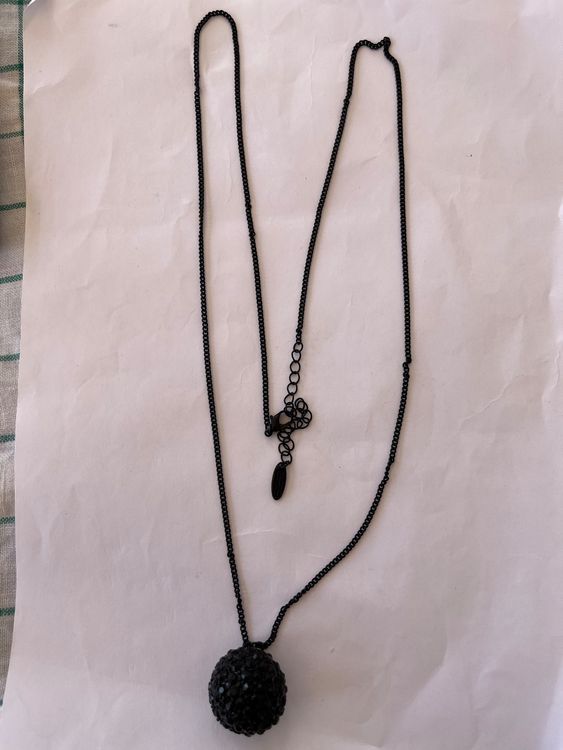 Templerorden-Anhänger Mit Lederband – Tatzenkreuz In Silber/Schwarz