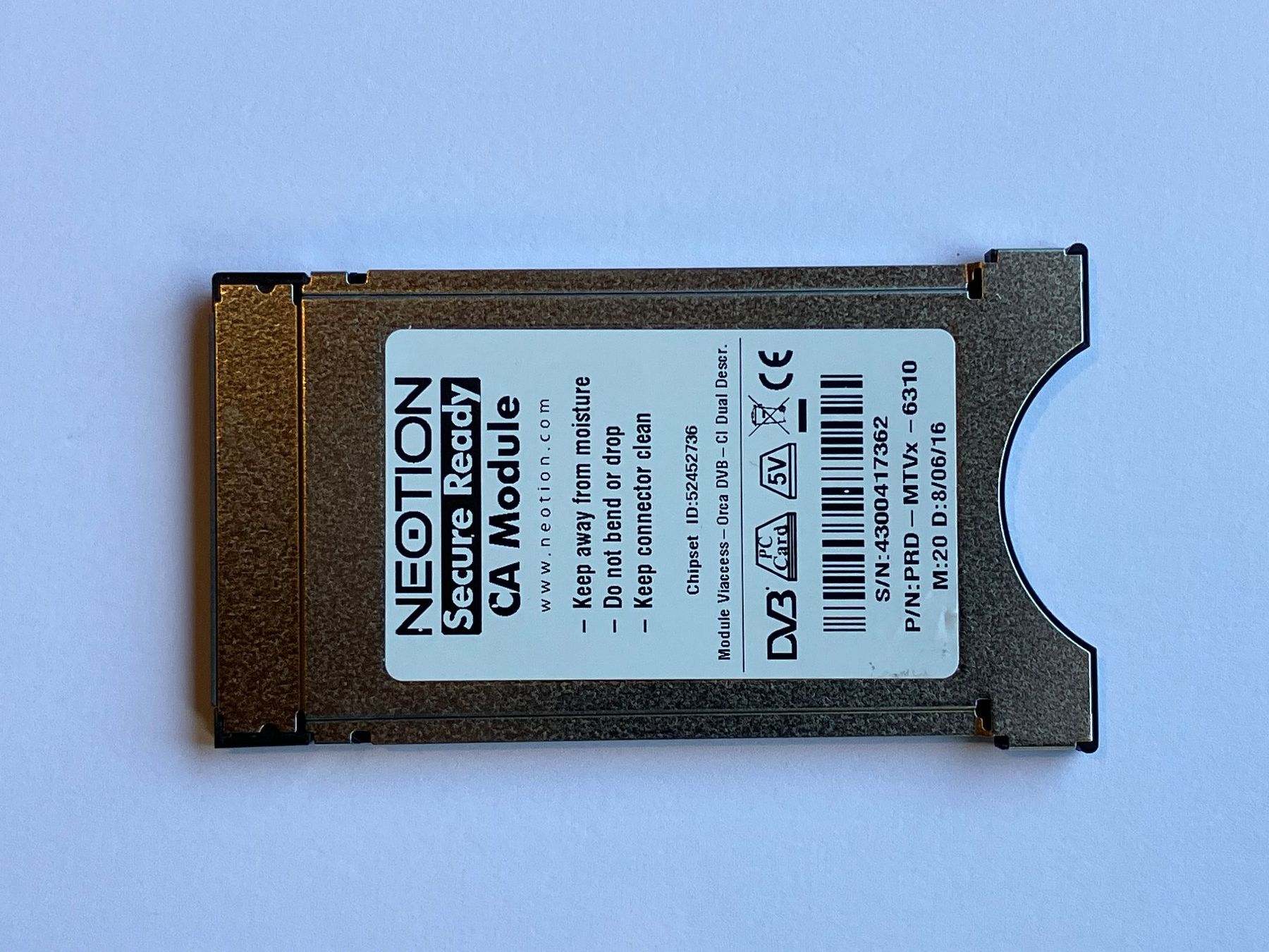 Module und Funcards: NEOTION MTVx-6310 CA Module Viaccess-Orca – Gebraucht aus Delley von ogringo77 1