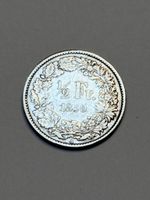 Pièce 1/2 franc Helvetia 1850 argent top 