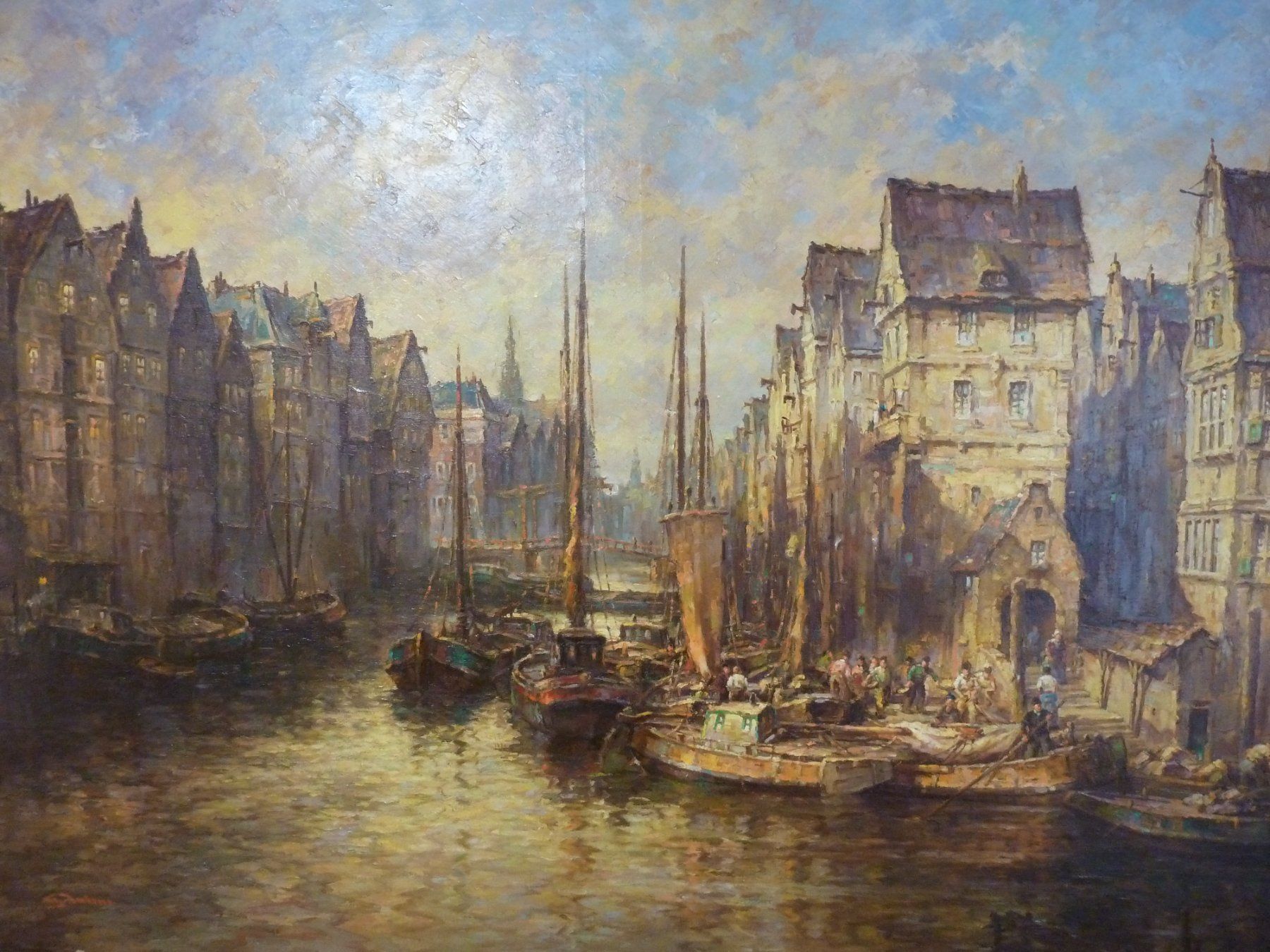 Dipinti: Gracht Amsterdam Signiert – Usato da Bure venduto da 1319 5