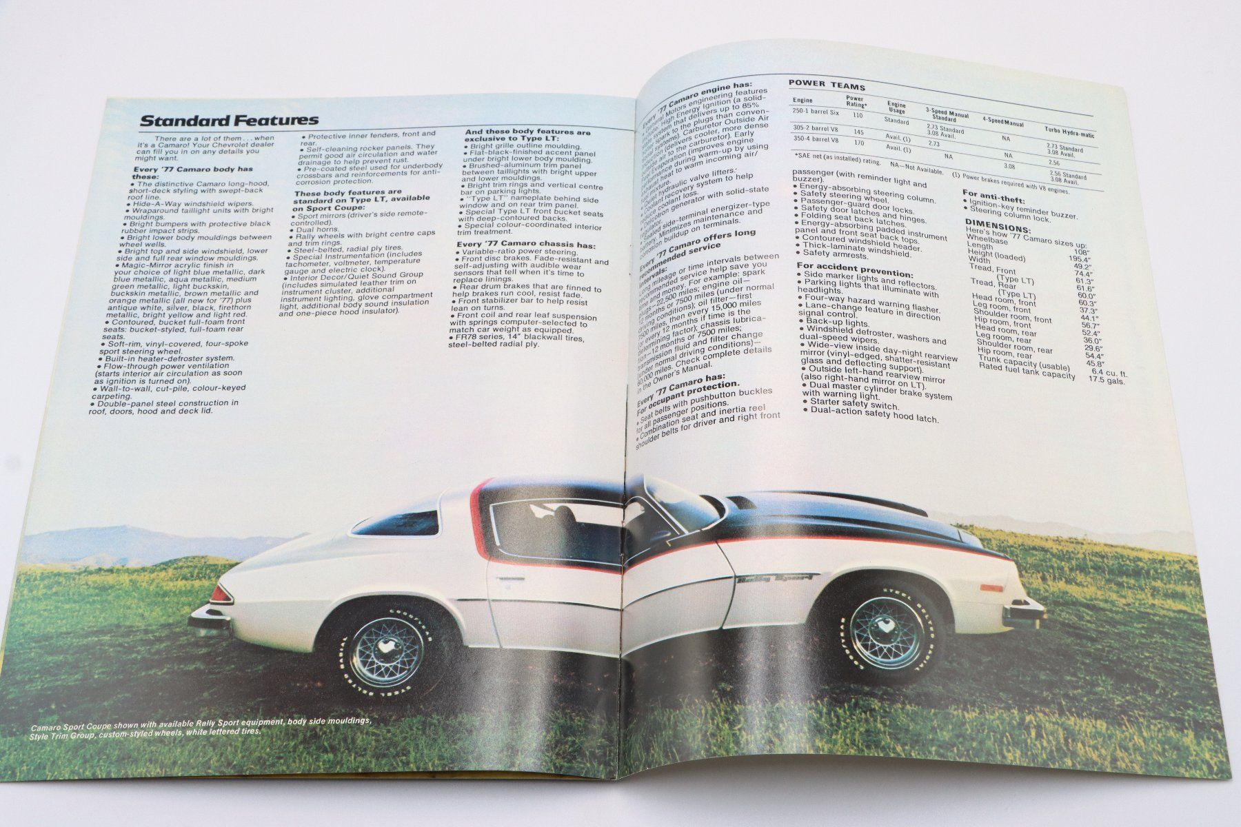 Chevrolet Dokumente: Chevrolet Camaro 1977 Prospekt – Gebraucht aus Bühl b.Aarberg von Collectorpassions 4