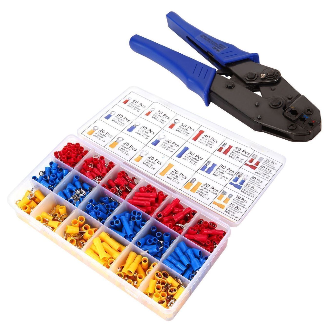 Alle Werkzeuge: Crimpzange mit 700pcs Steckverbinder Set – Neu (gemäss Beschreibung) aus Thun von onlino