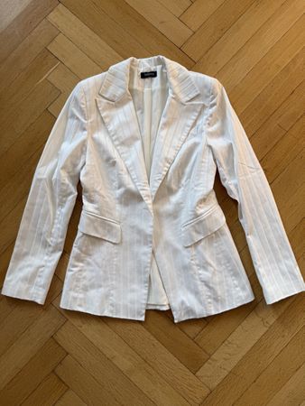 Veste blanche de tailleur / blazer rayé Sinequanone T.38