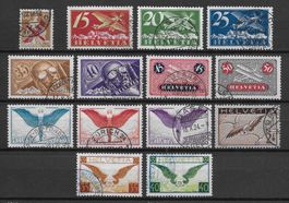 1923--1963;:Flugpost Sammlung ab Nr.F1 gest.Kat.2350.-