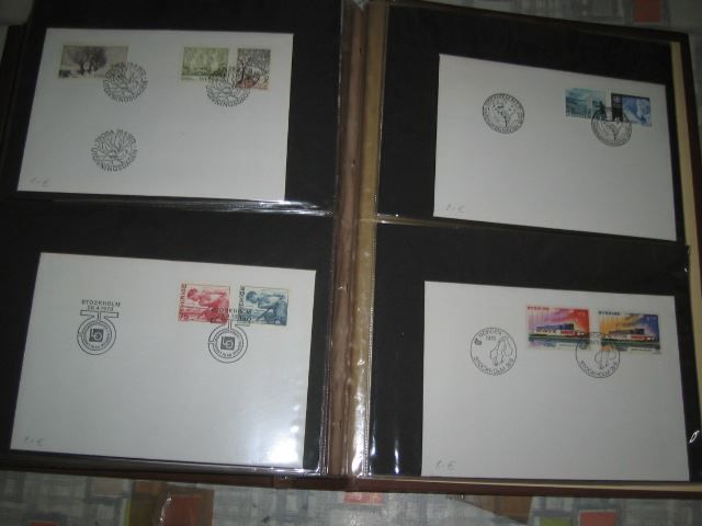 Tutti i francobolli: SCHWEDEN FDC Sammlung aus 1967 - 73 – Usato da Winterthur venduto da Kyoung 9