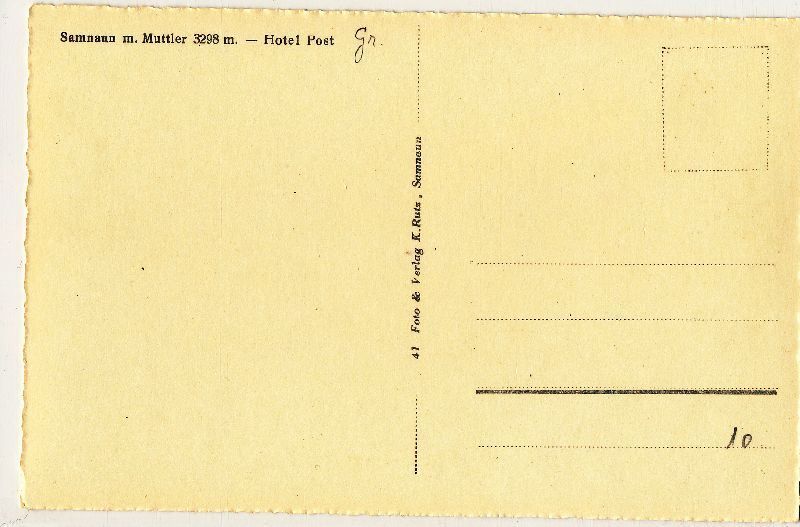 Ansichtskarten: Samnaun + c1915 – Gebraucht aus Emmenbrücke von teestube 1