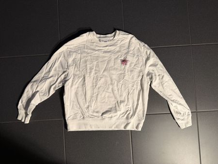 Marc O'Polo Denim Sweater, XS, Weiss mit Blumen-Print.