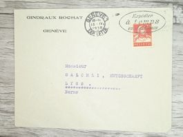 TR20 Enveloppe + Timbre Suisse 1930