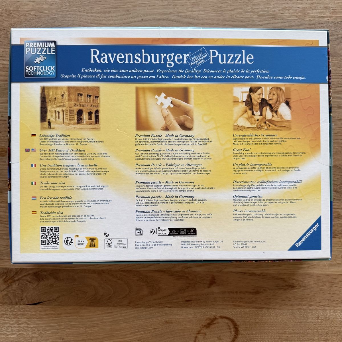 Ravensburger Puzzle: Ravensburger Puzzle 1000 Teile "Behind the Scenes" – Usato da Augst BL venduto da Mawi5 1